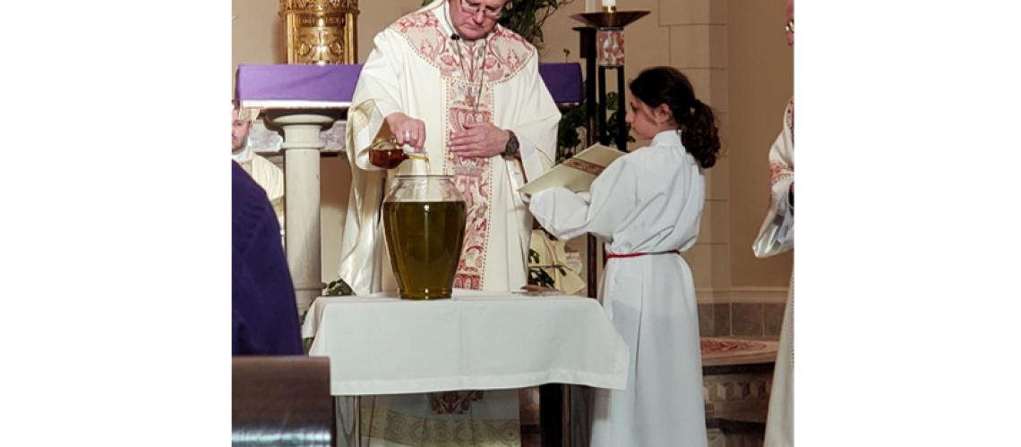 Bishop Consecrates Chrism